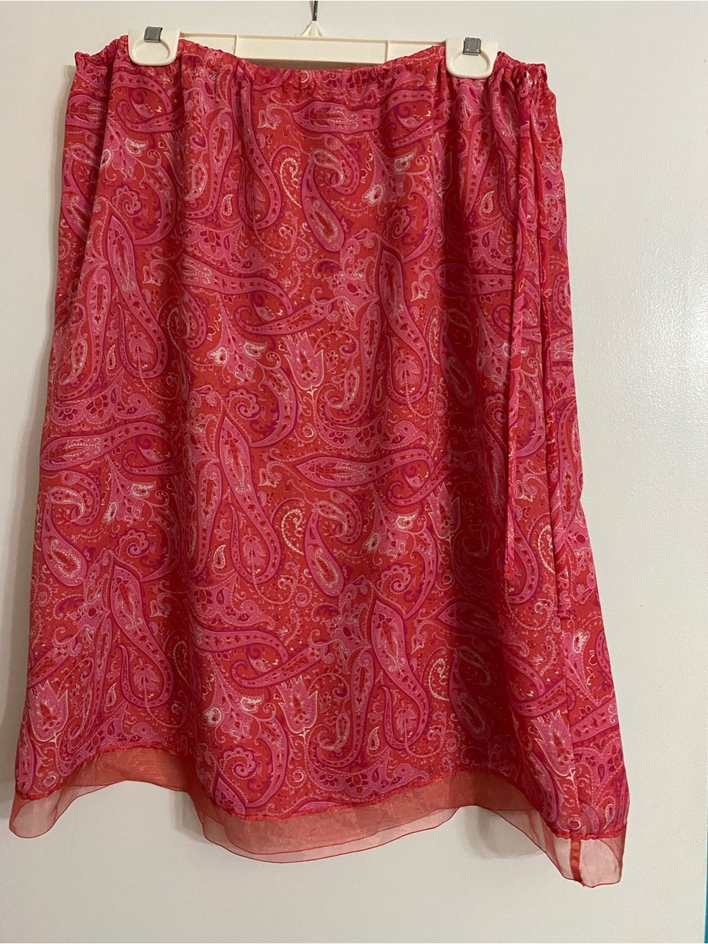 Kathie Lee Collection Pink Paisley Skirt